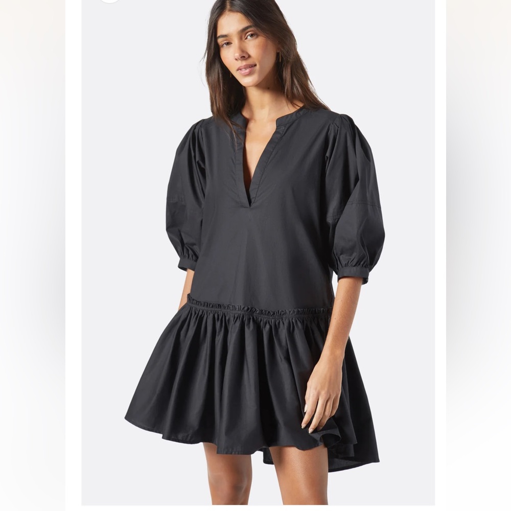 Joie Courtrine Black Cotton  Dress - Picture 5 of 10